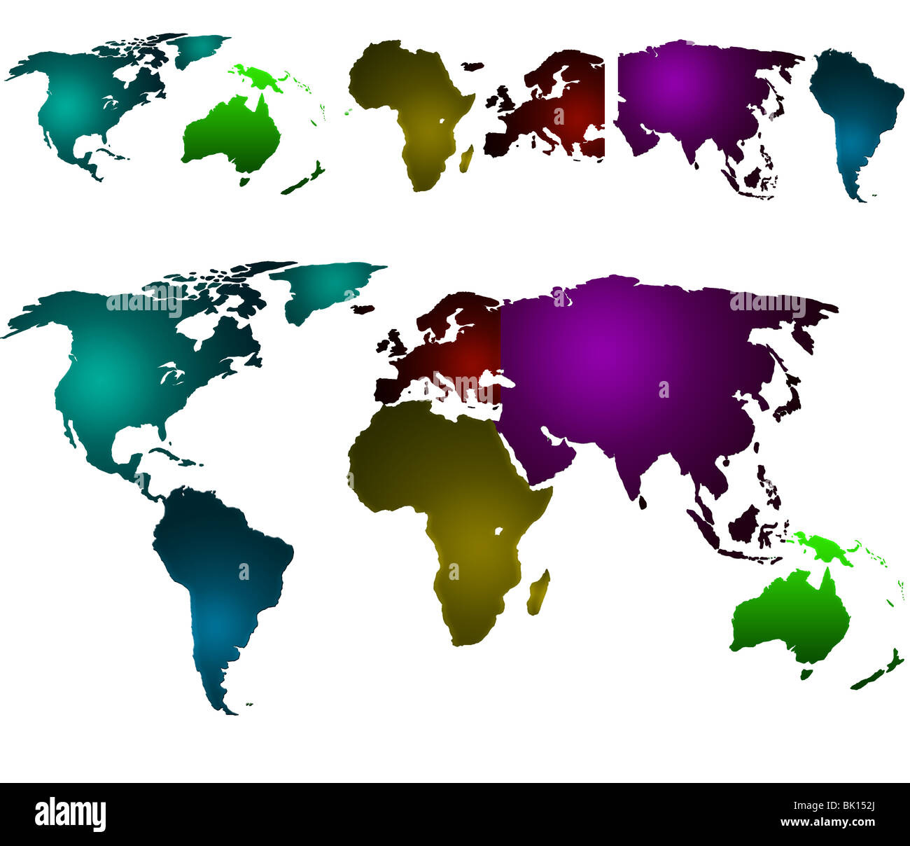 Purple world map vector Cut Out Stock Images & Pictures - Alamy