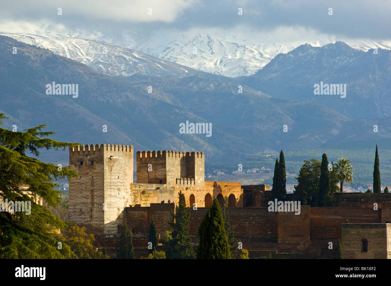 Granada, view on the Alhambra Stock Photo