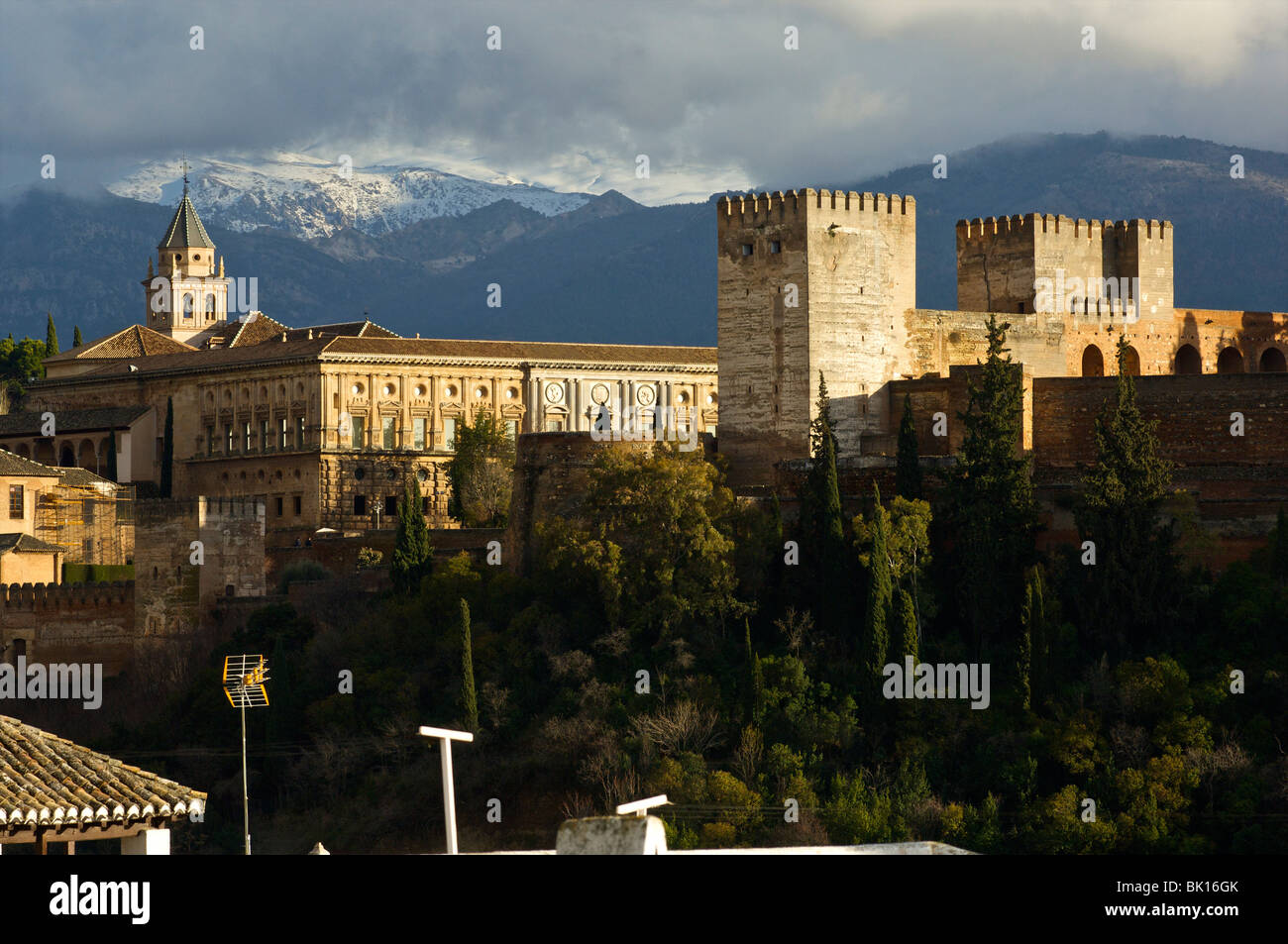 Granada, view on the Alhambra Stock Photo