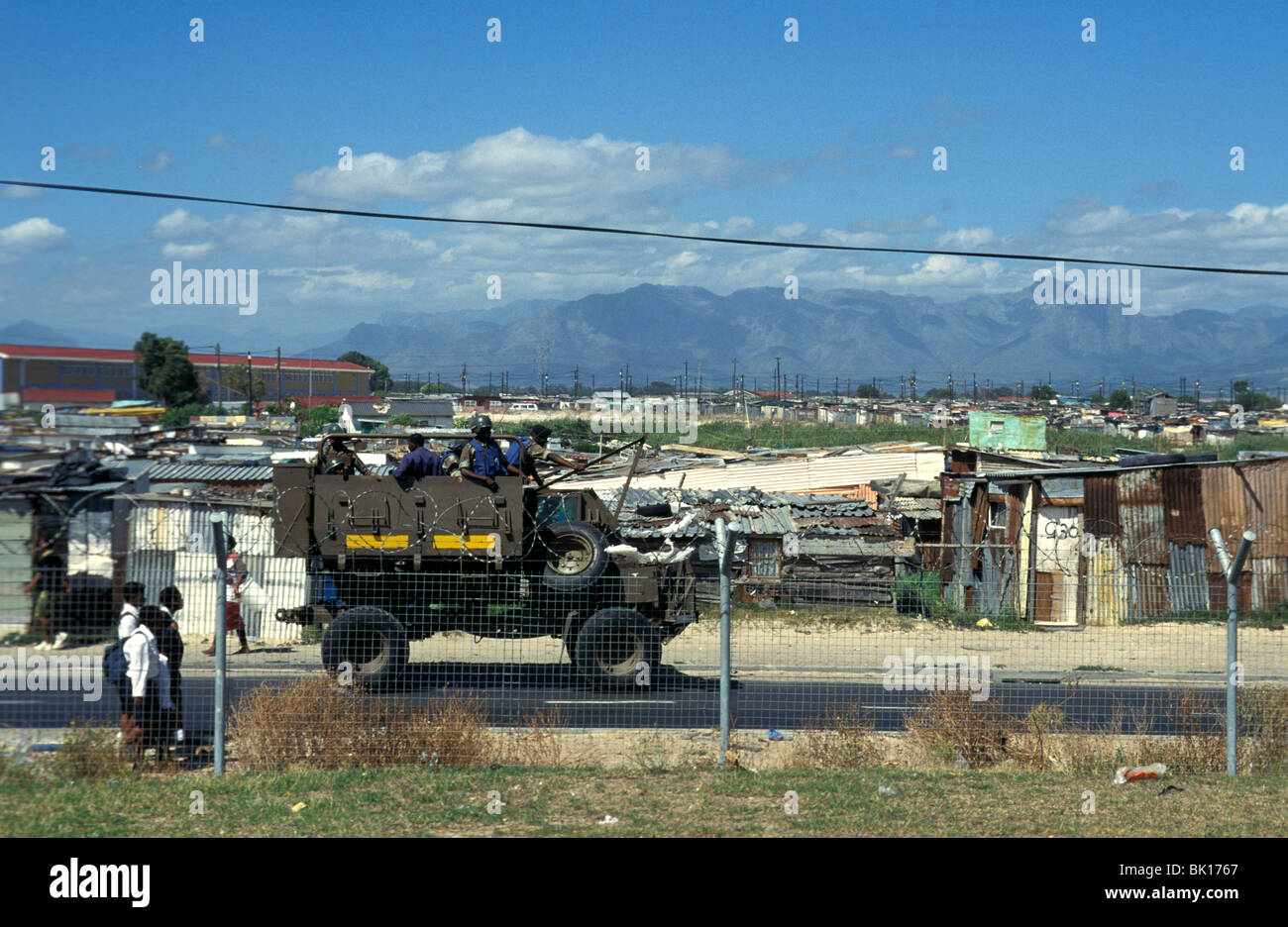 South Africa, Cape town, patrolling township Kayelitsha Stock Photo