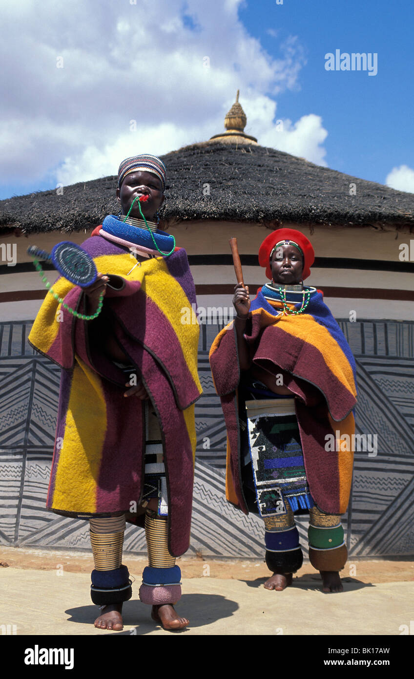 South Africa, ndebele tribe Stock Photo