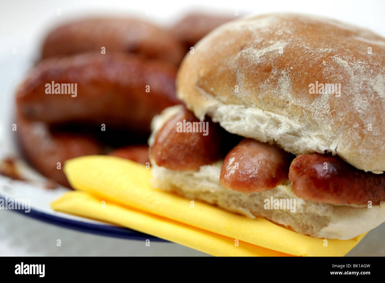 Pork Sausage Roll Stock Photo Alamy