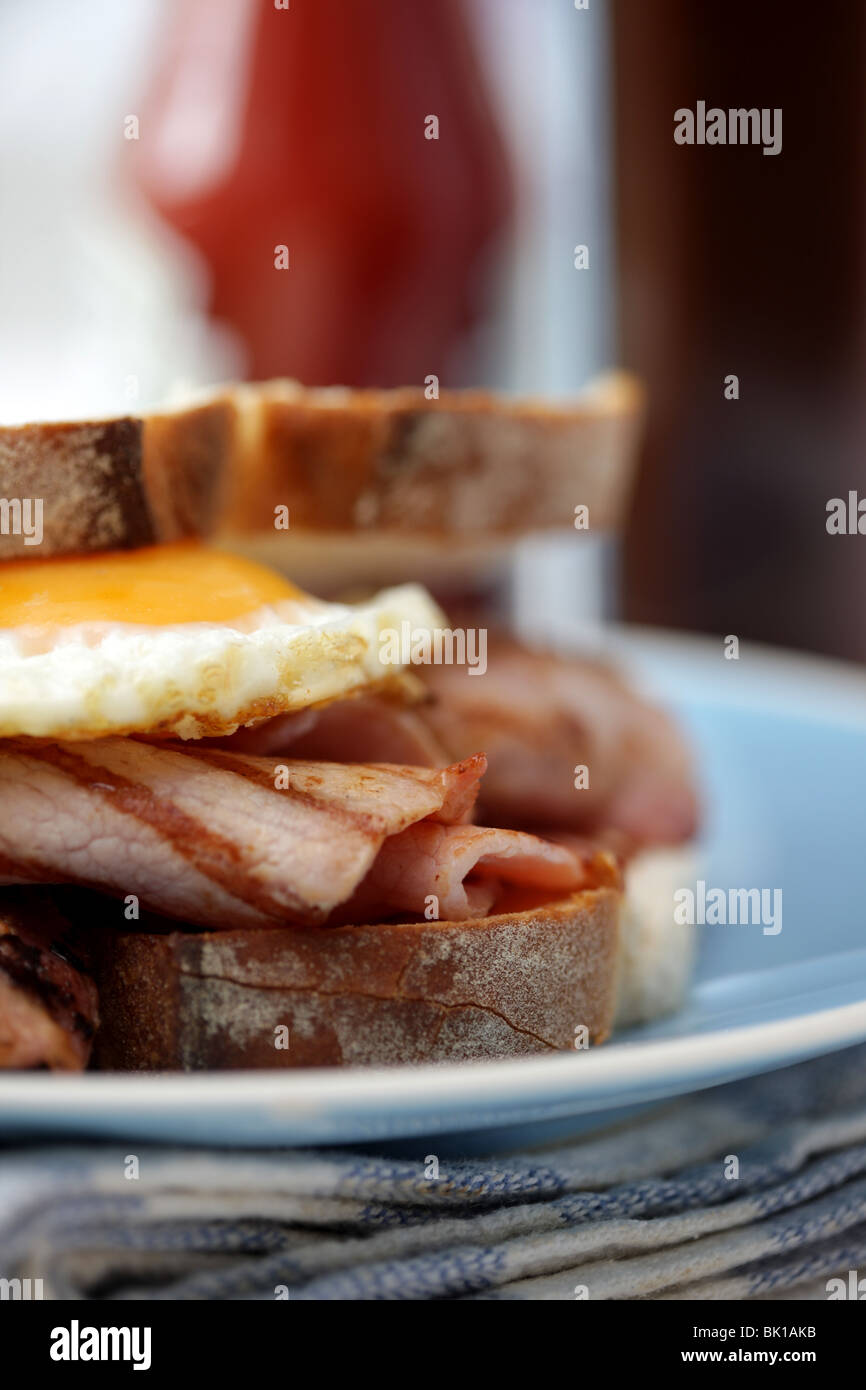Bacon and Egg Sandwich Stock Photo Alamy