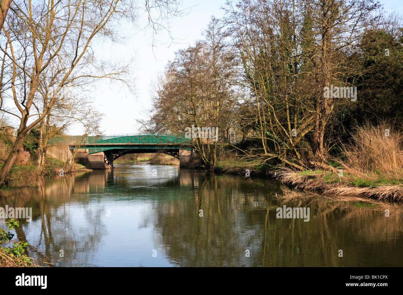 Vehicular and pedestrian bridges over the River Wensum at Low Road