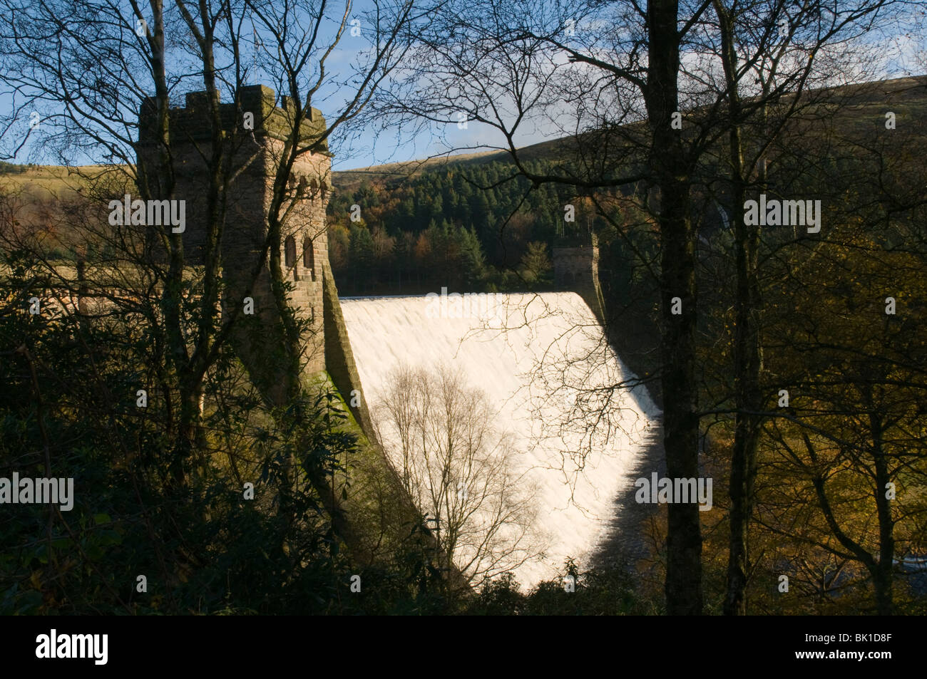 Derwent Dam, Upper Derwent Valley, Peak District, Derbyshire, England, UK Stock Photo