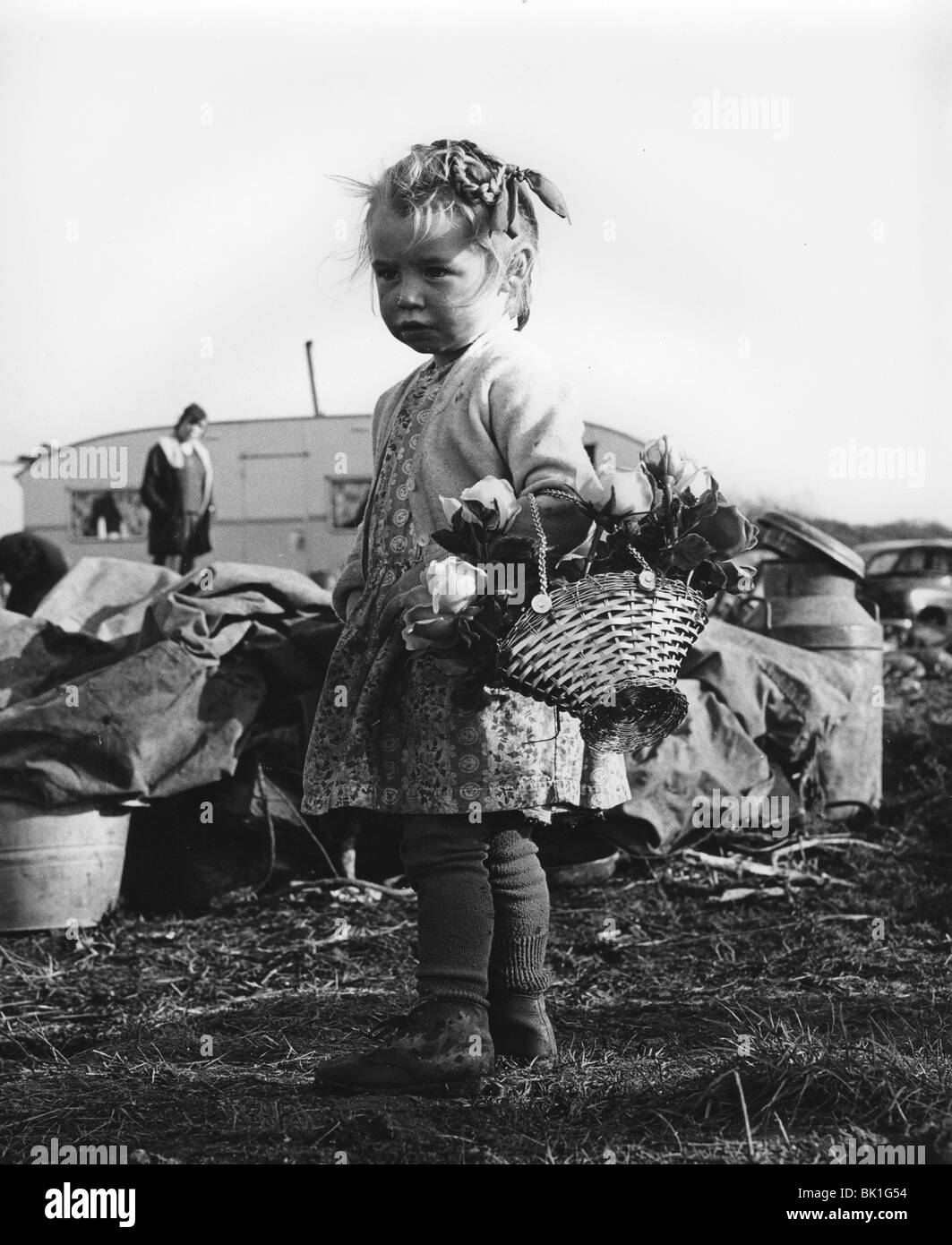 Gypsy girl, 1960s. Stock Photo