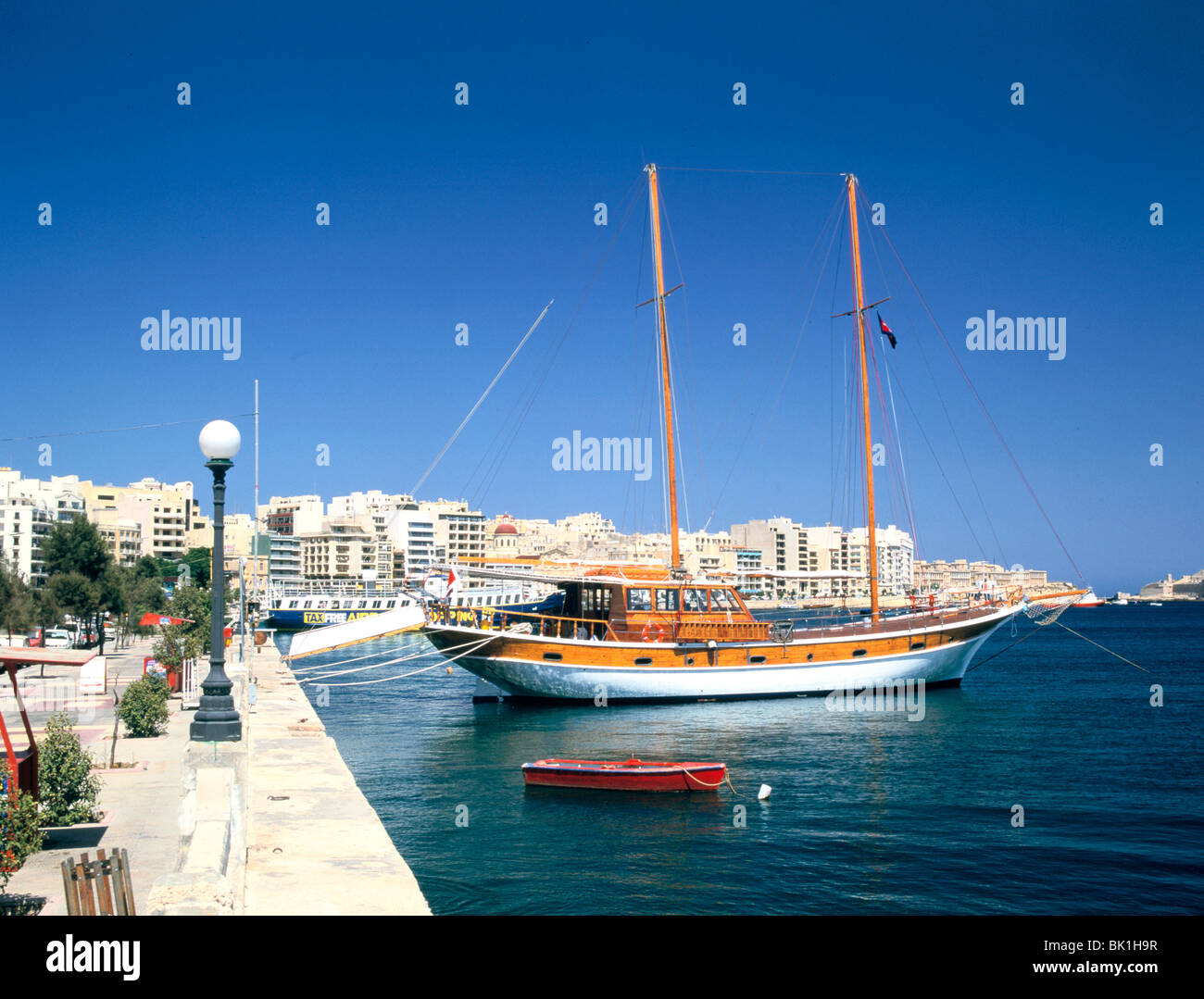 Waterfront of Sliema, Malta Stock Photo