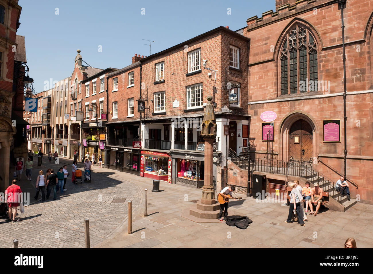 Main square in Chester Cheshire UK Stock Photo - Alamy