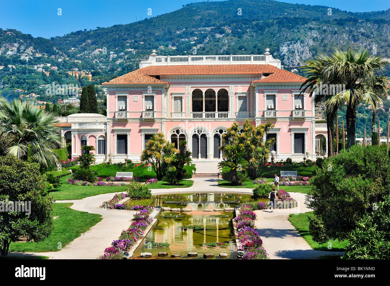Villa Ephrussi de Rothschild, Saint Jean Cap Ferrat, France. Stock Photo