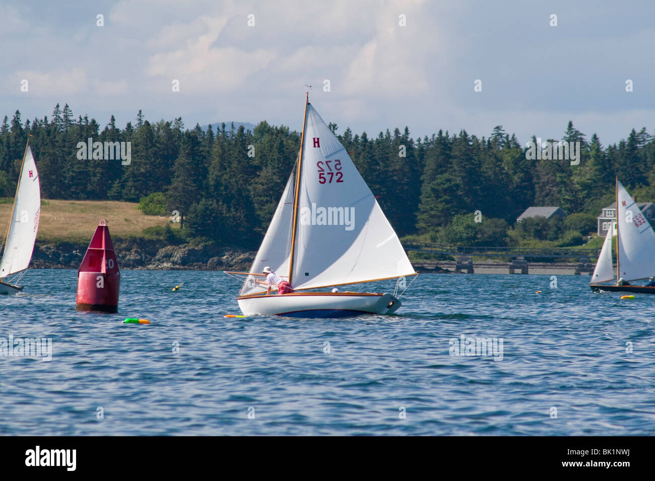 Making for the Mark in the Fox Island Thorofare, Maine Stock Photo Alamy