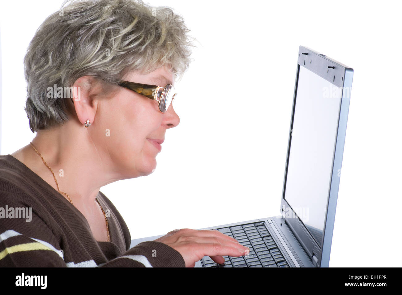 portrait on white - woman isolated on white background Stock Photo - Alamy