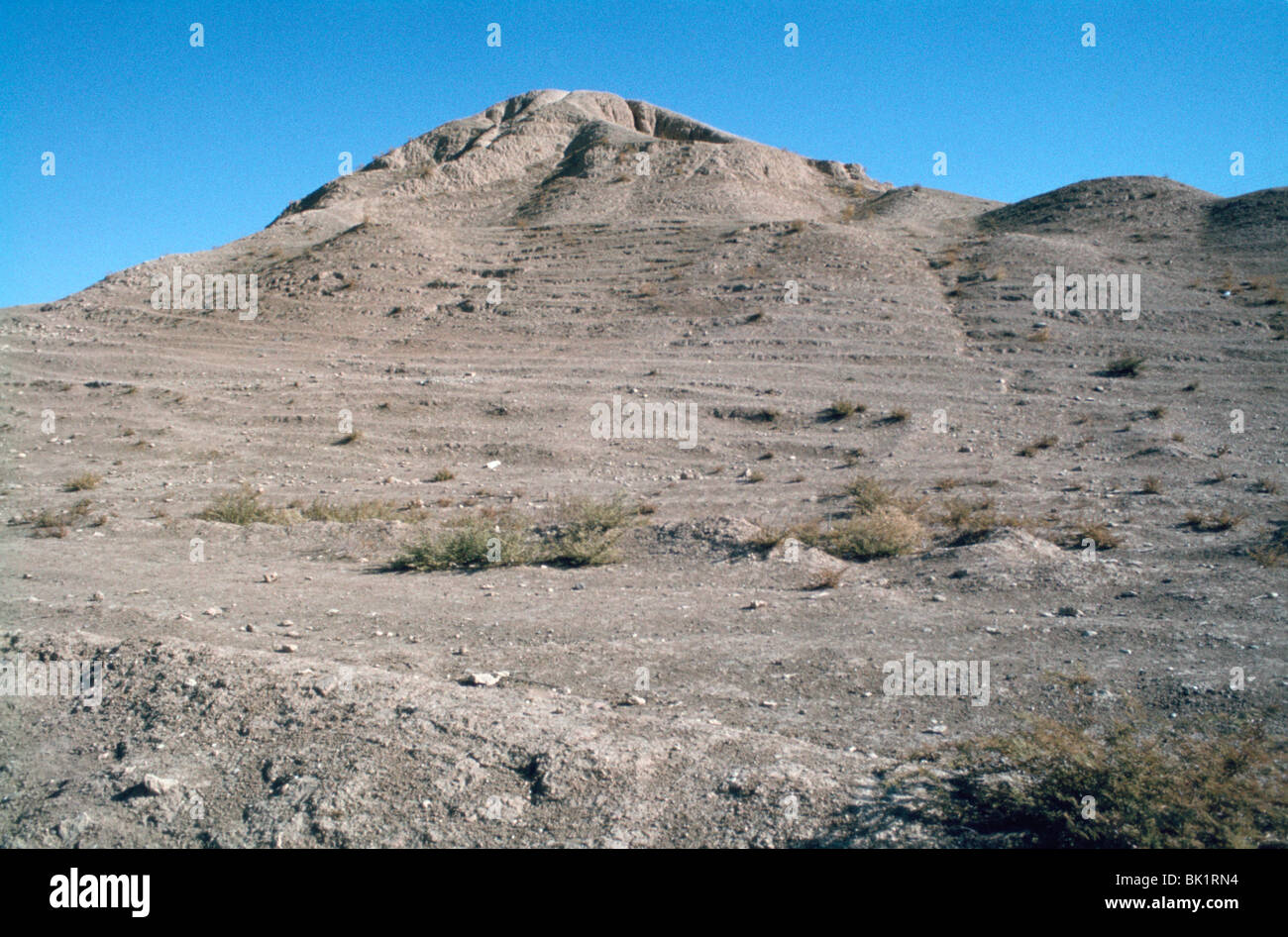 Great Ziggurat, Calah (Nimrud), Iraq, 1977. Stock Photo