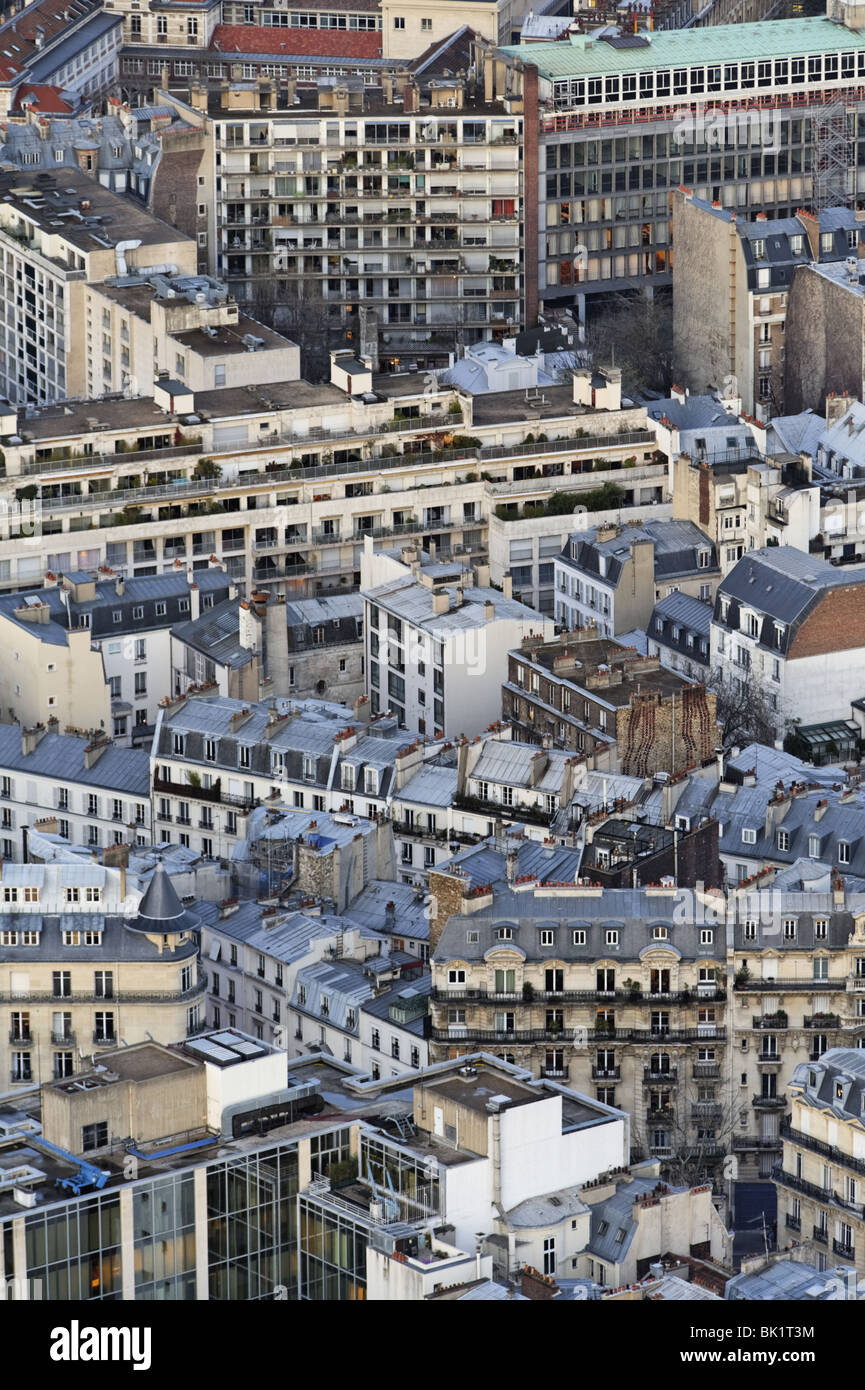 Roofs of Paris houses Stock Photo