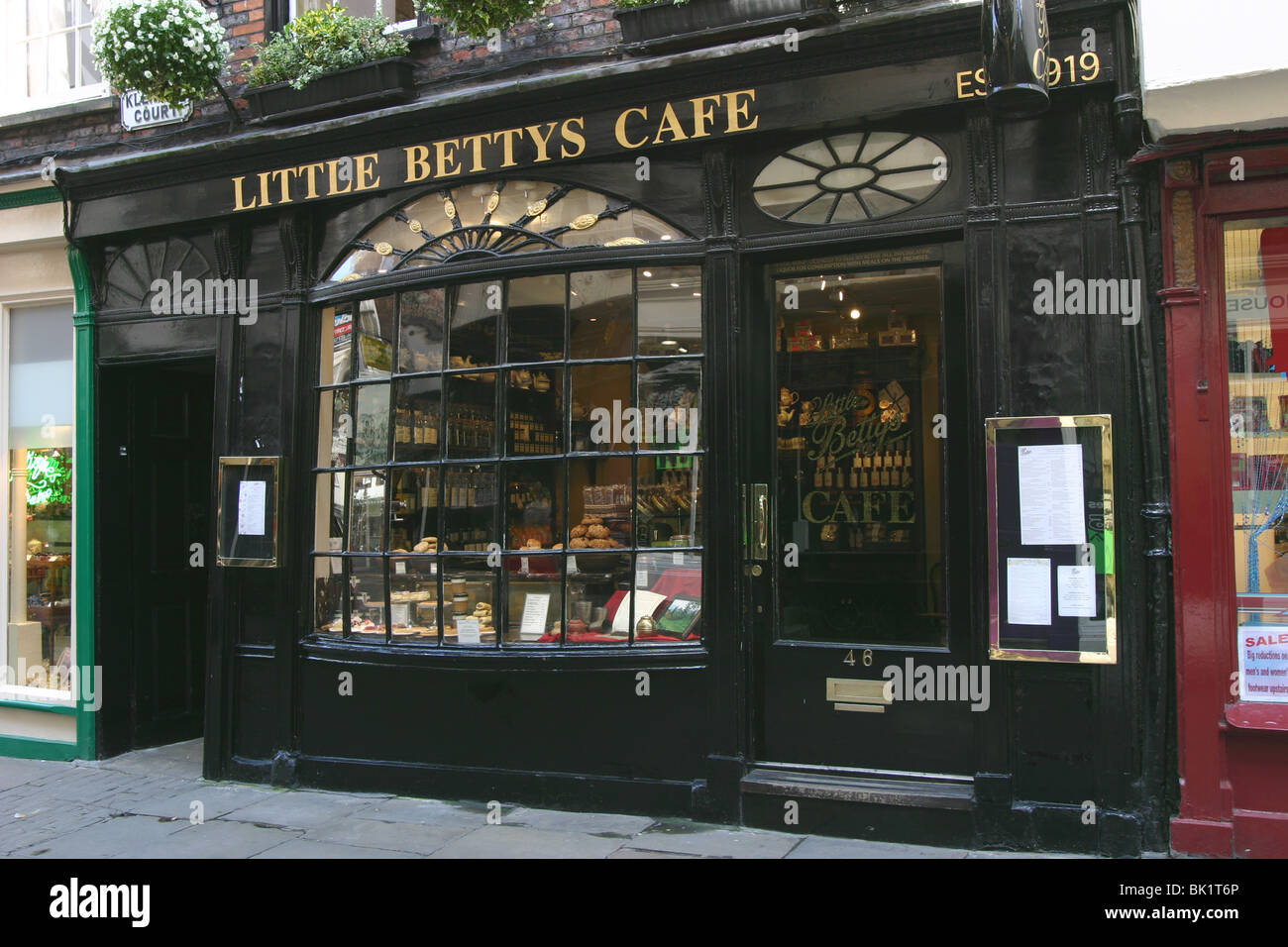 Little Betty's Cafe, York, North Yorkshire Stock Photo Alamy