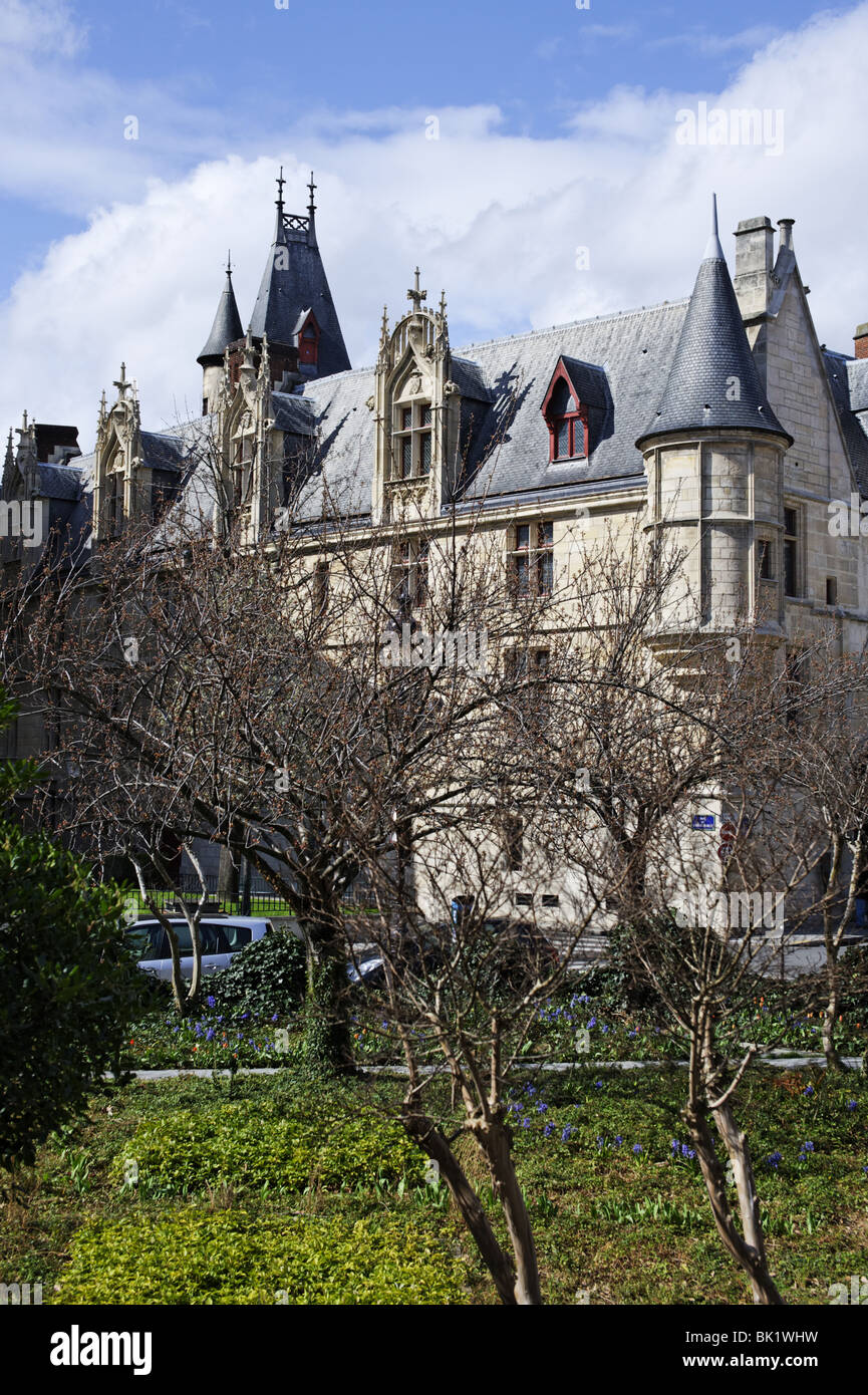 View at Bibliotheque Forney (Hotel de Sens), Marais district, Paris, France Stock Photo