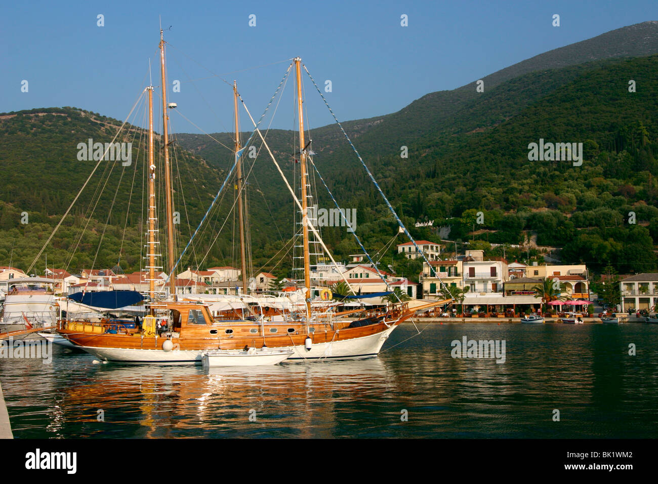 Sailing boat off Sami, Kefalonia, Greece Stock Photo Alamy