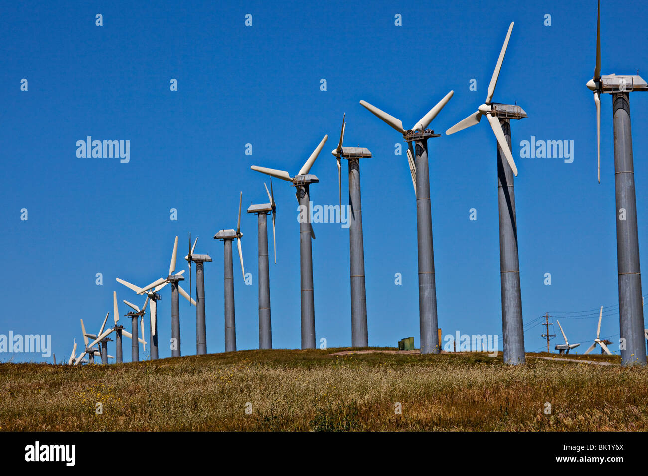 Power wind turbines near Livermore, California Stock Photo Alamy