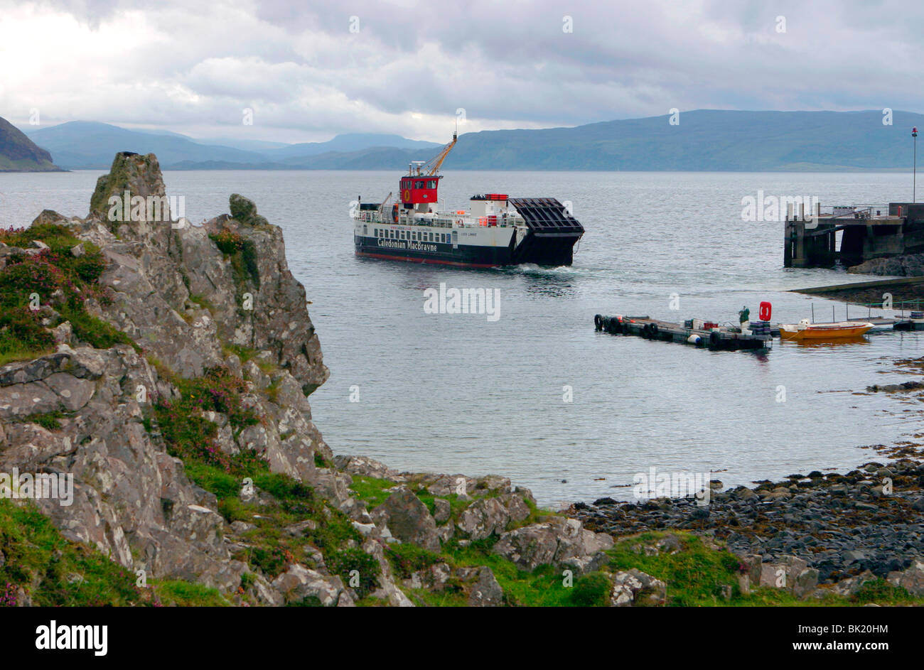 Tobermory ferry leaving Kinchoan, Ardnamurchan Peninsula, Highland ...