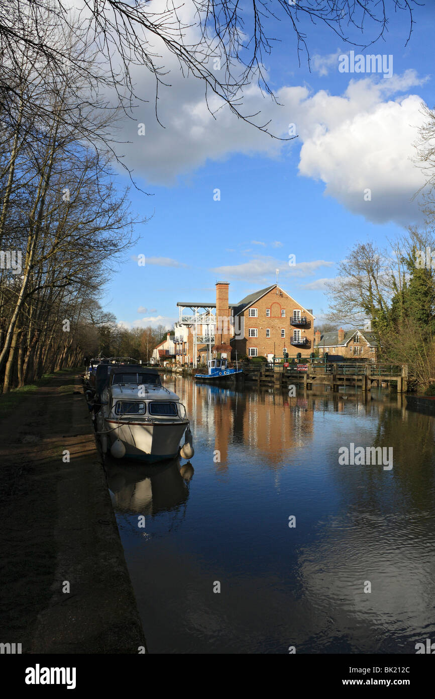 New apartments at Thames Lock River Wey Navigation, Canal and River