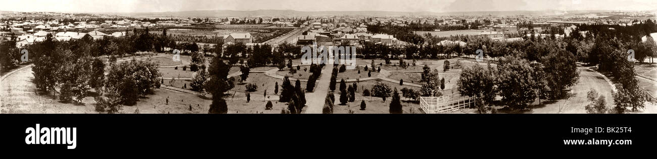 Panoramic view of Johannesburg, South Africa, 1895 Stock Photo