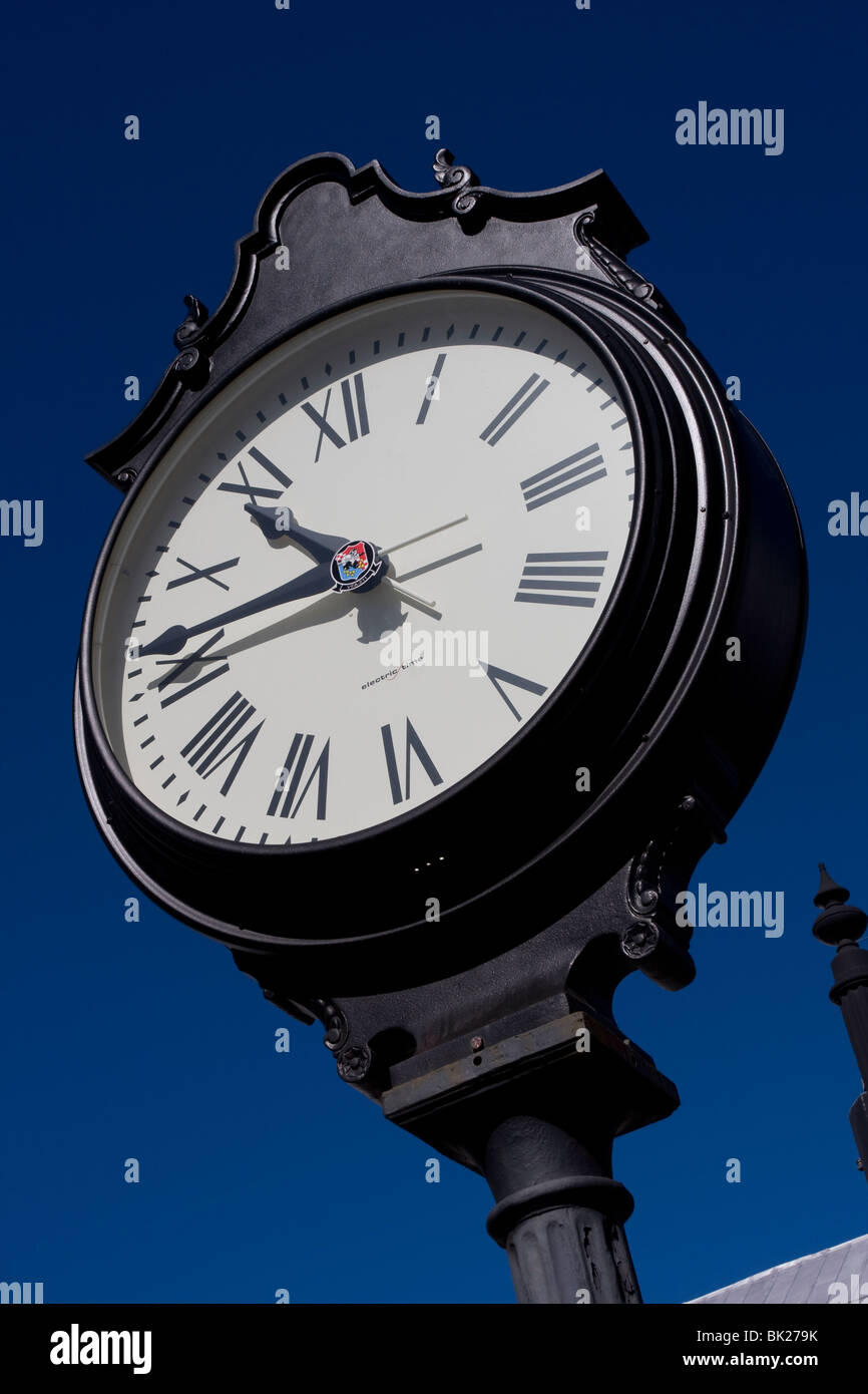 The clock on Duval Street, Key West, Florida, USA Stock Photo Alamy