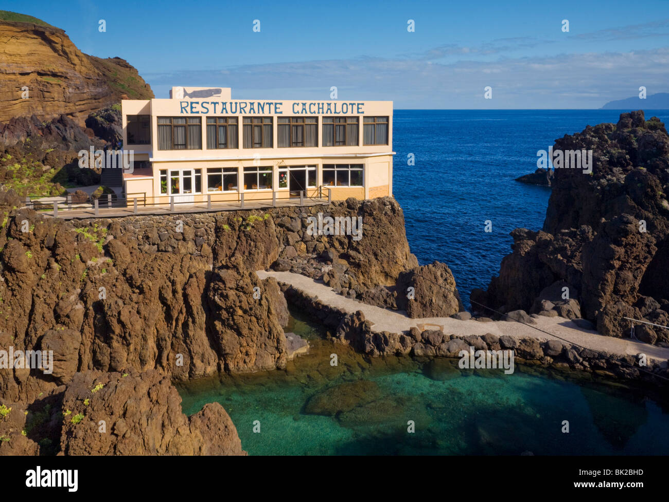 Porto Moniz, Restaurante Cachalote a fresh fish restaurant, Madeira,  Portugal, EU, Europe Stock Photo - Alamy