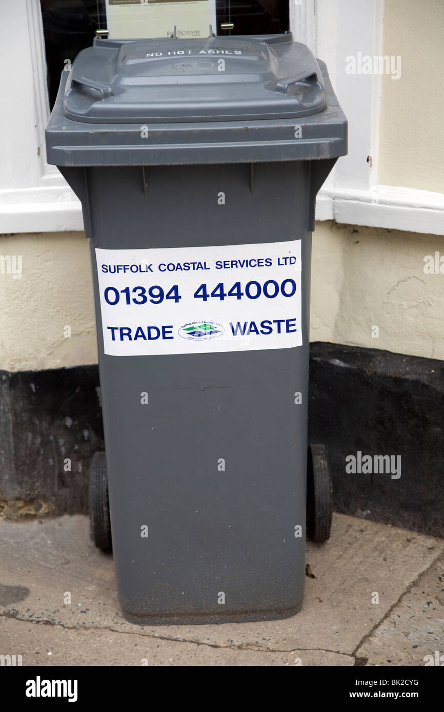 Trade waste refuse bin Stock Photo Alamy