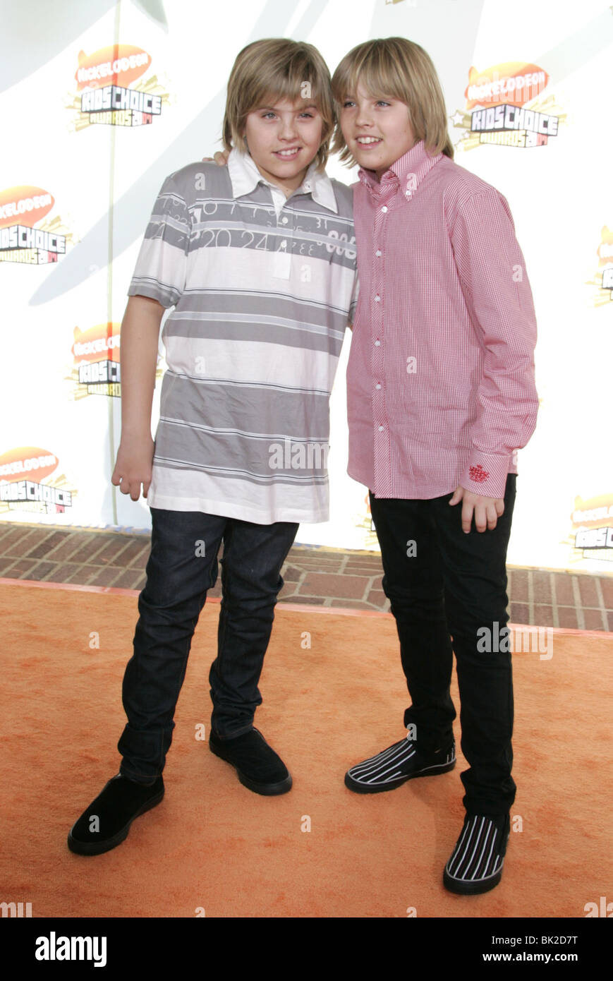DYLAN SPROUSE & COLE SPROUSE NICKELODEON'S 20TH KIDS CHOICE AWARDS UCLA WESTWOOD. LOS ANGELES USA 31 March 2007 Stock Photo