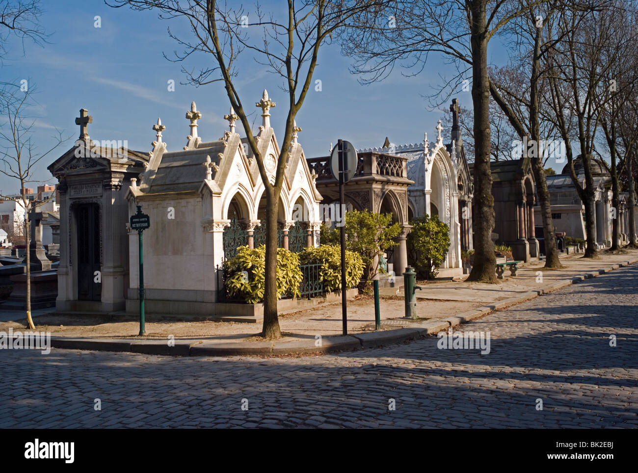 The Pere-Lachaise cemetery, Paris, France Stock Photo