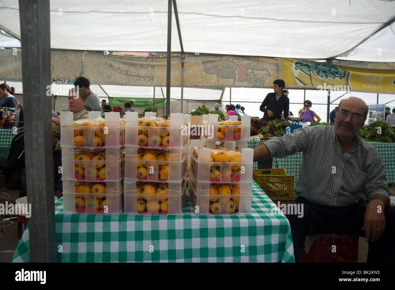 organic market place Souk El Tayeb at Beirut city center Lebanon Stock