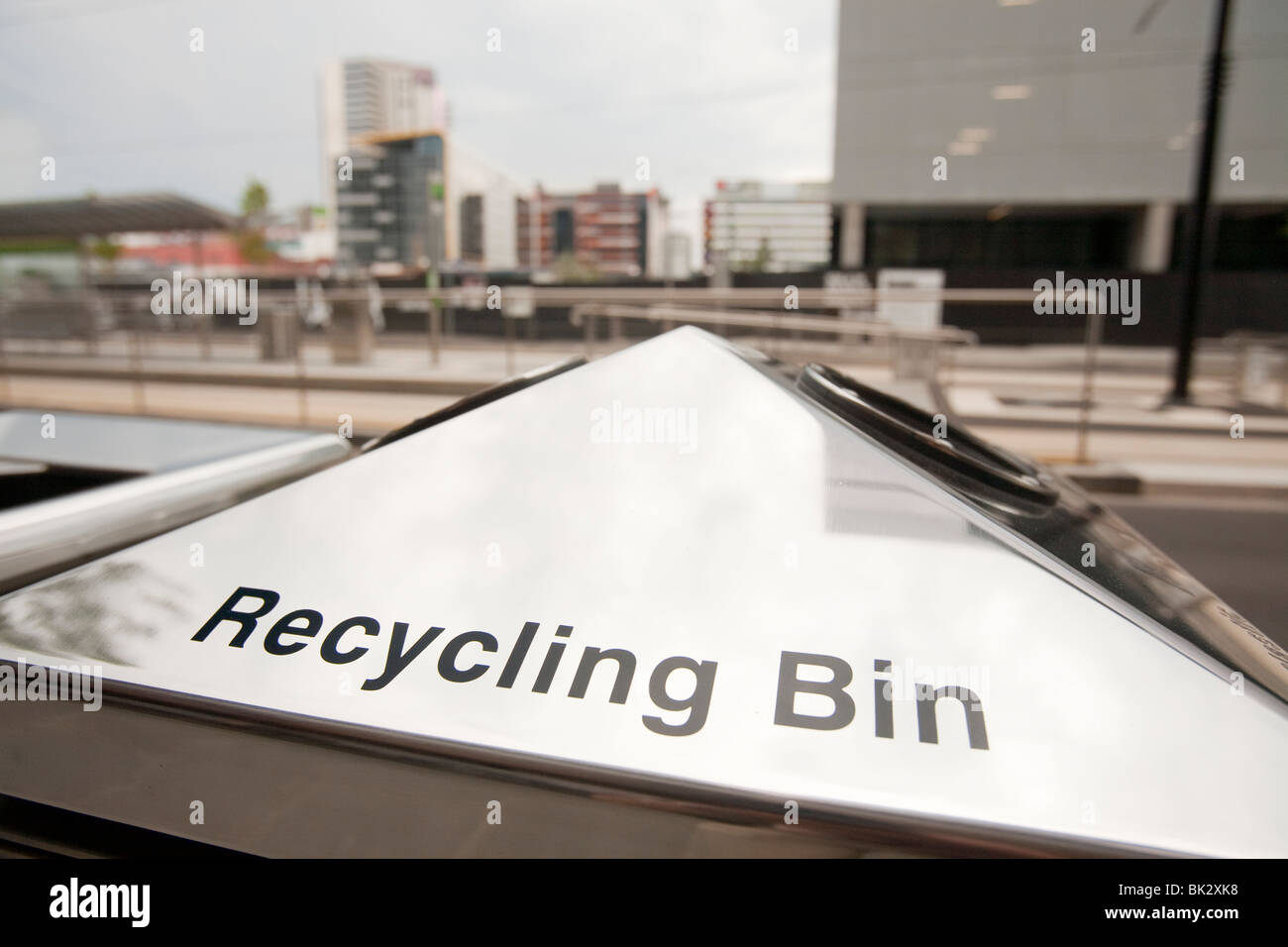 A recycling bin in Melbourne, Australia Stock Photo Alamy