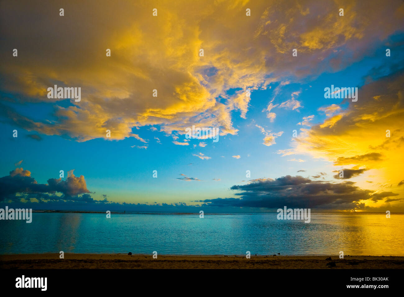 THE HERMITAGE BEACH, REUNION ISLAND Stock Photo