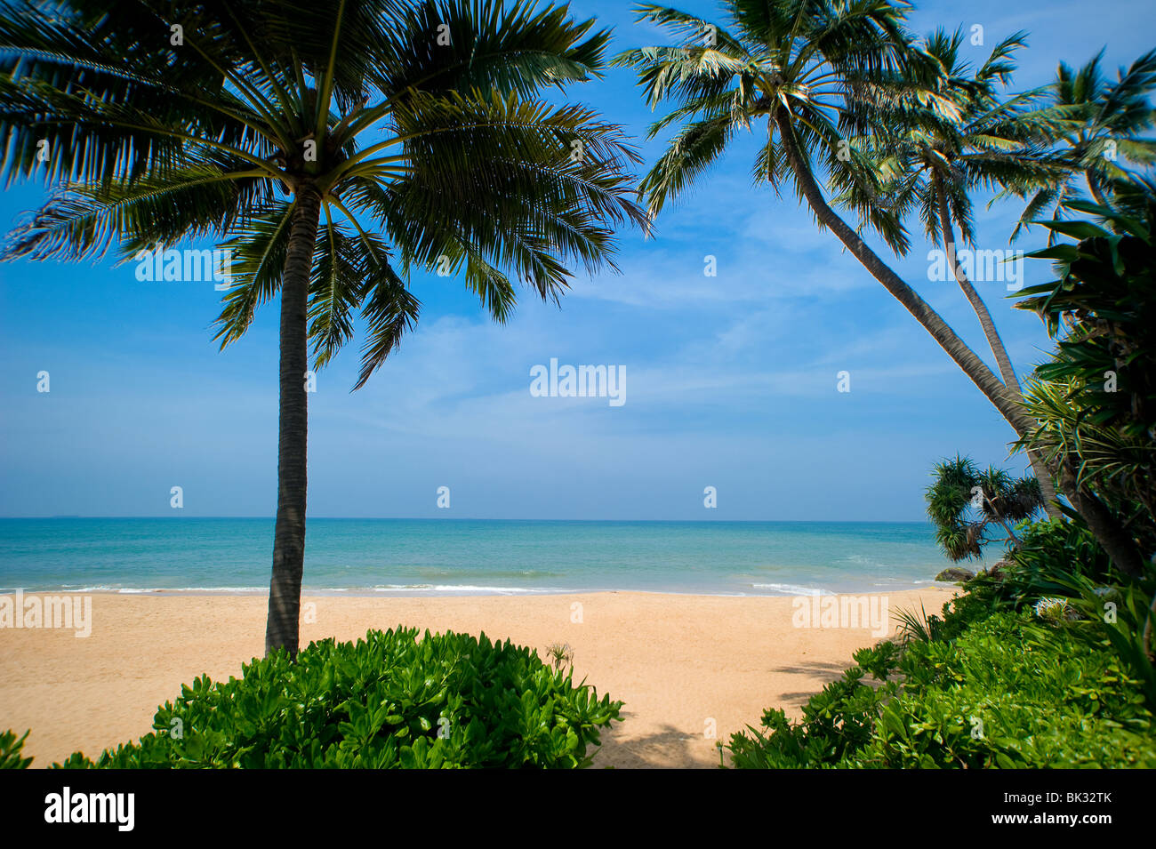 Beach in front Mount Lavinia Hotel, Mount Lavinia, Sri Lanka Stock Photo