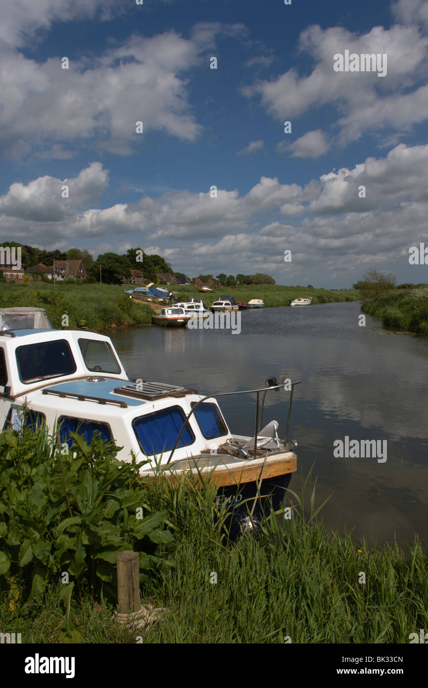 Newenden river rother  east sussex england summer 09 Stock Photo