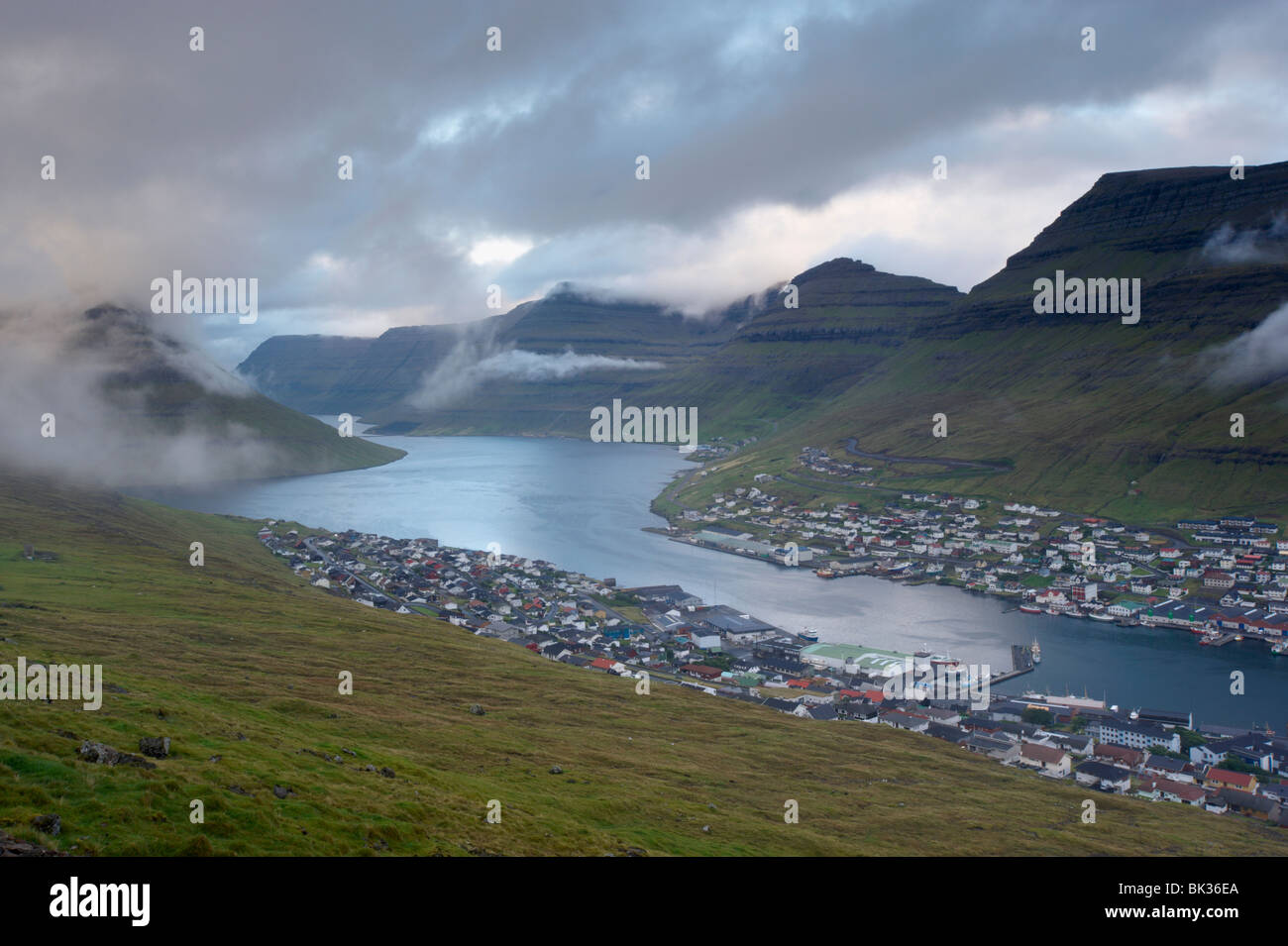 Klaksvik, Bordoy Island, Nordoyar, Faroe Islands (Faroes), Denmark, Europe Stock Photo