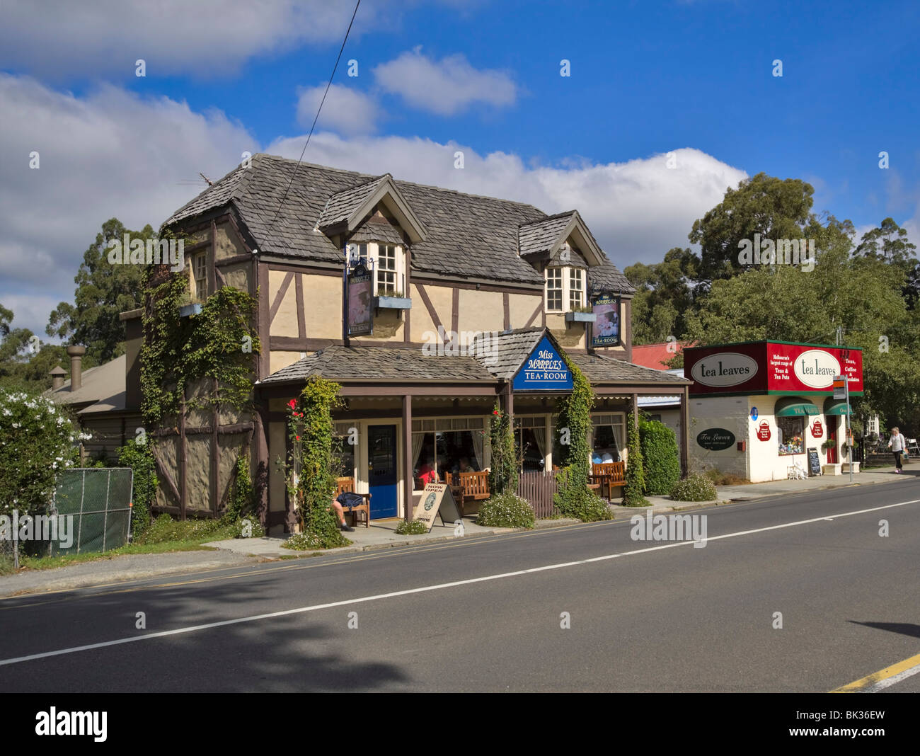 Miss Marples Tea Room in Sassafras, Victoria, Australia Stock Photo