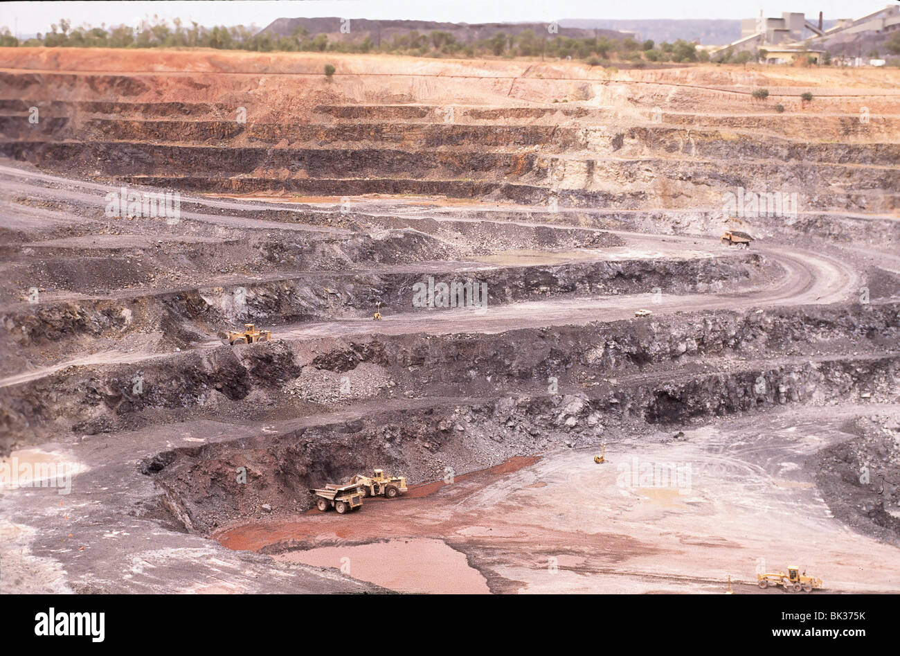Open-pit uranium mine in Kakadu National Park, Australia Stock Photo
