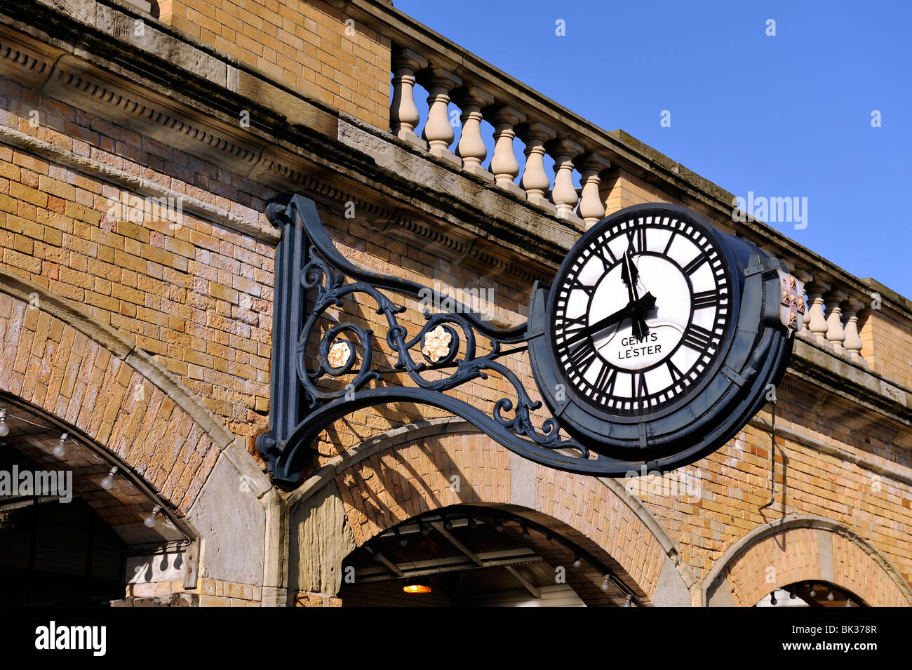 York main railway train station Clock York UK Stock Photo Alamy