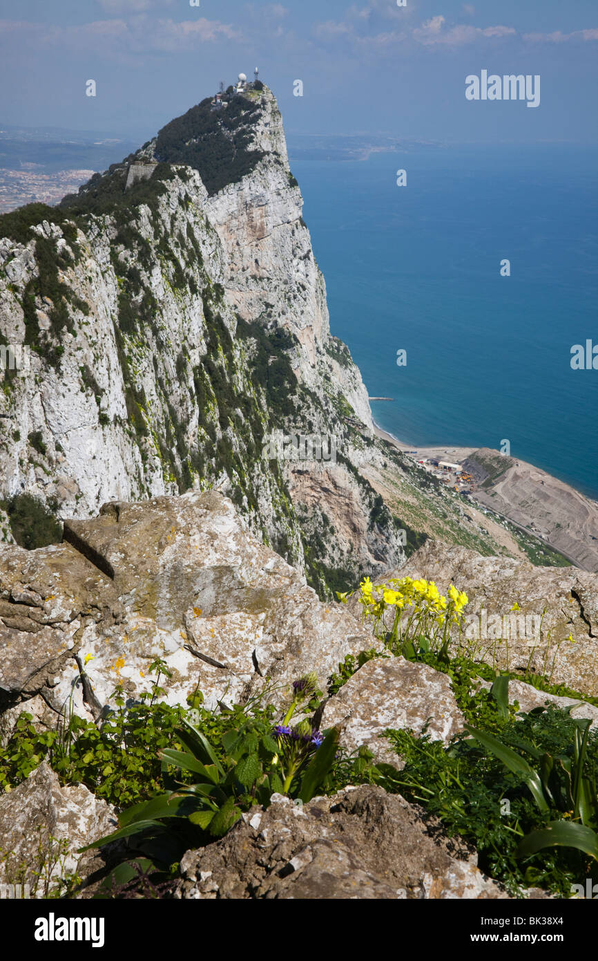 Rock of Gibraltar, British Territory Stock Photo