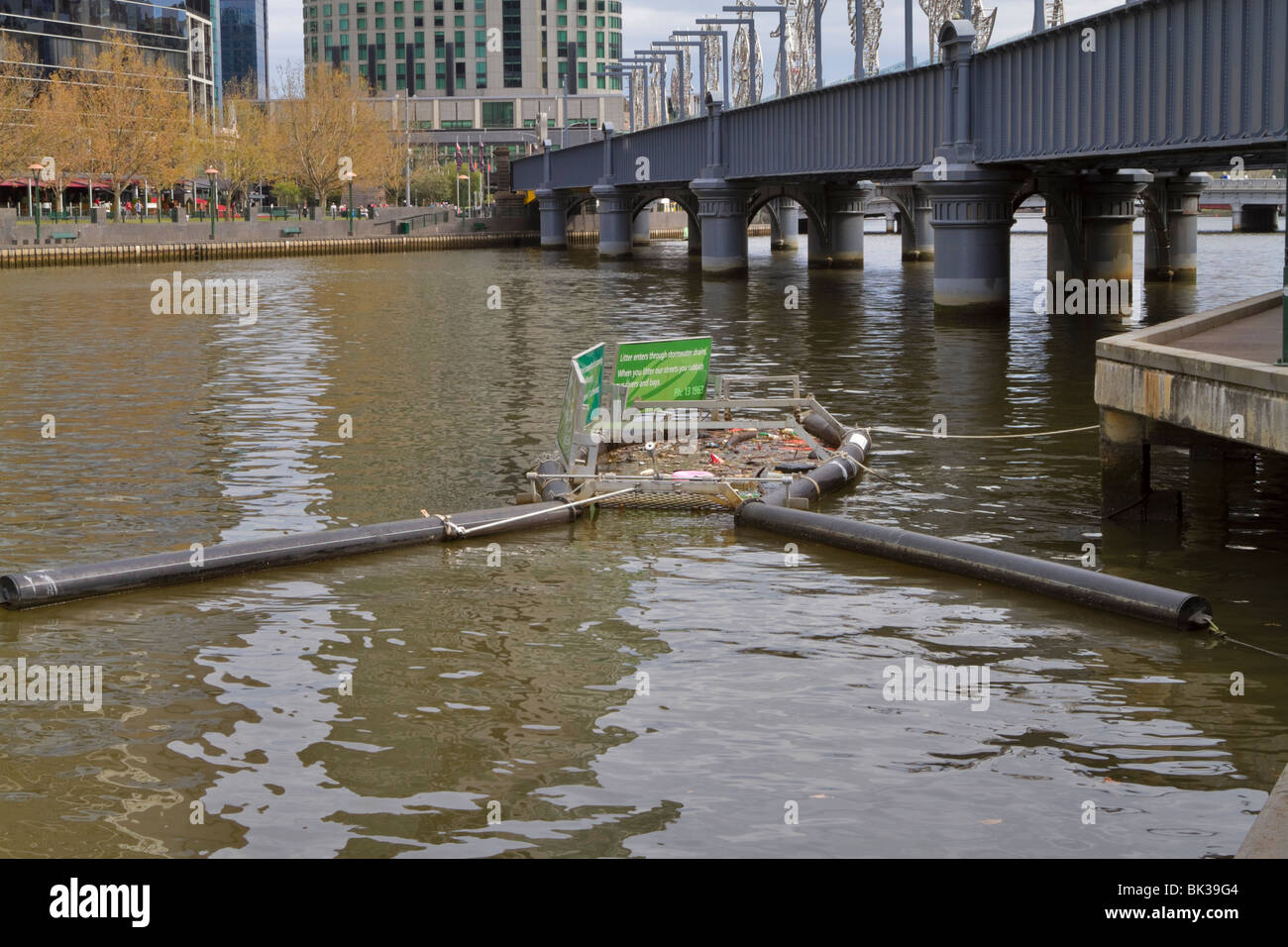 Litter trap on the Yarra River, Melbourne, Victoria, Australia Stock Photo 28962196 Alamy