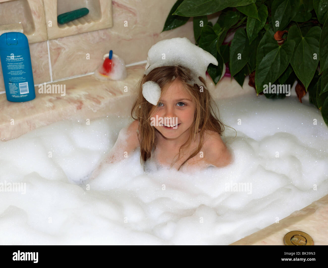 Little Girl Bubble Bath