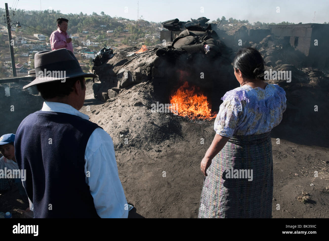 Shaman making ancient Mayan rituals, Momostenango, Guatemala, Central ...