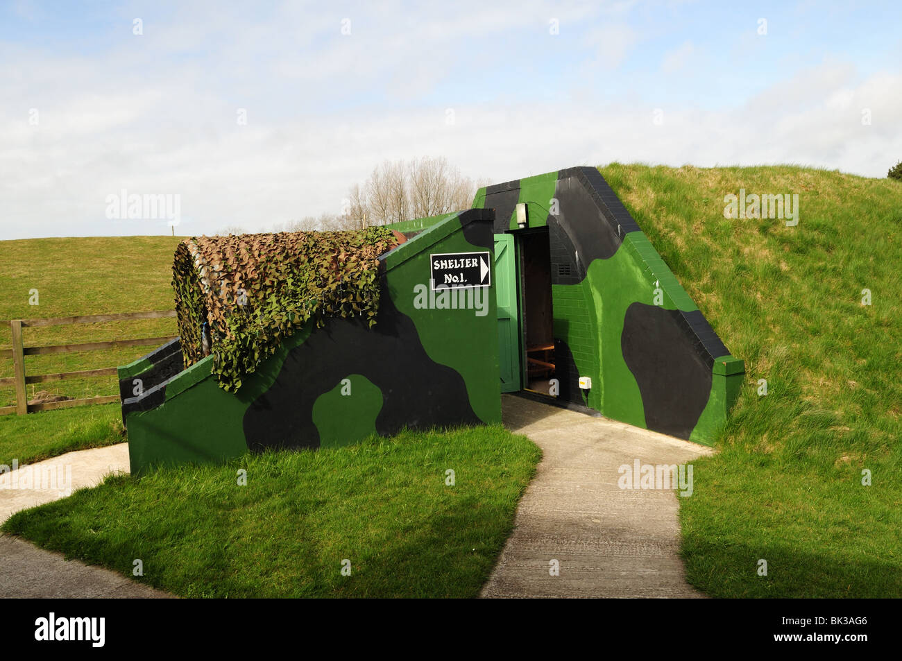 Refurbished World War 11 Stanton Air Raid Shelter Carew Cheriton