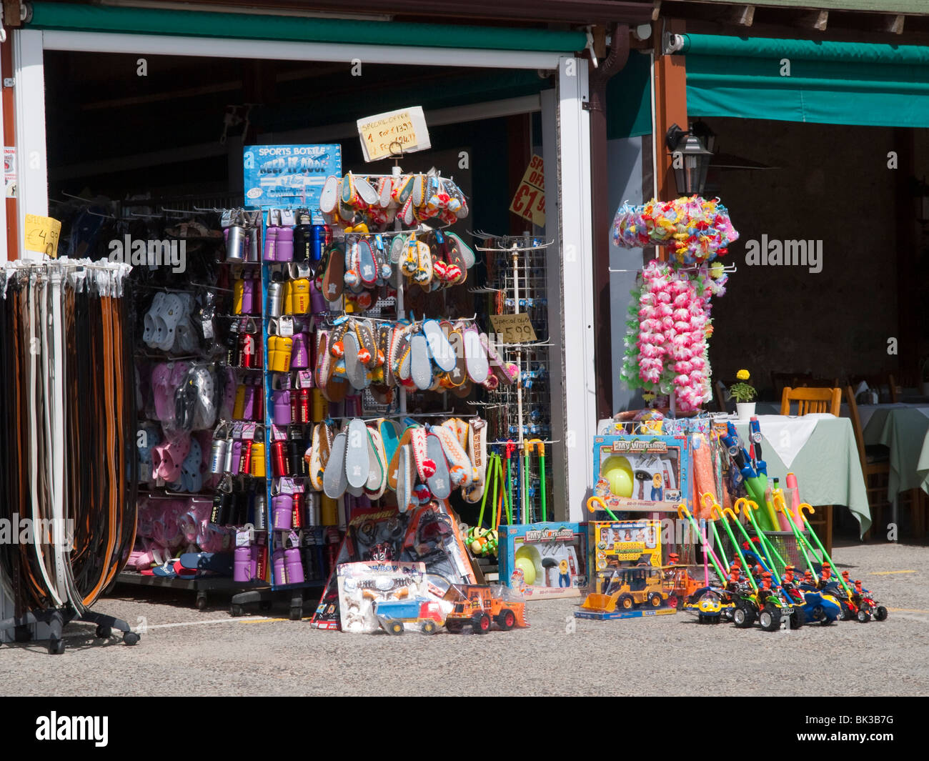 A souvenir shop in the Harbour area of Paphos, Cyprus Europe Stock