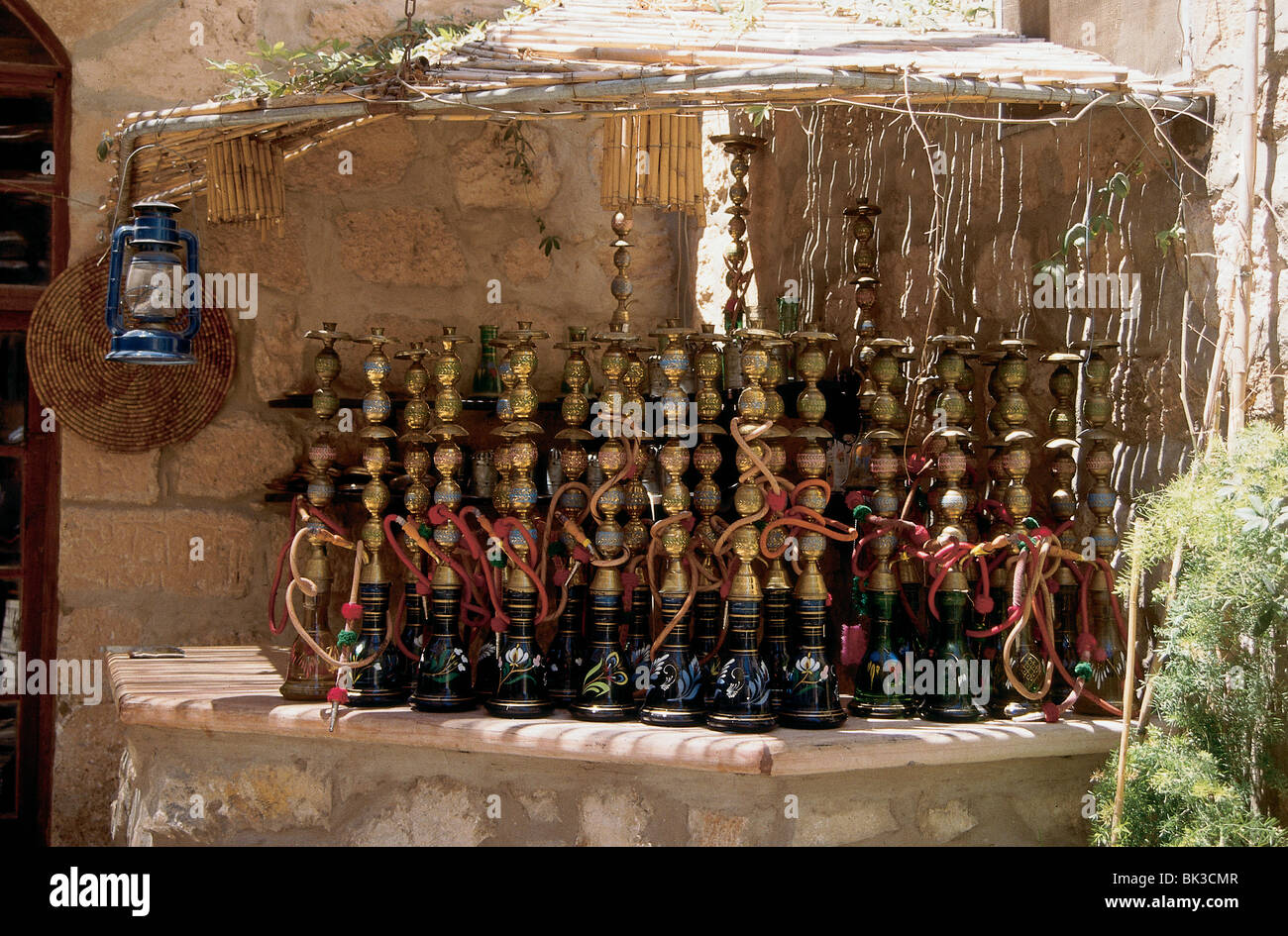 Hookah water pipes in Amman, Jordan Stock Photo Alamy