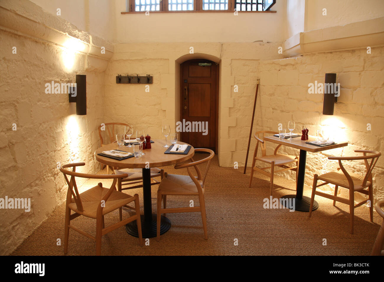 St Paul's Cathedral restaurant in London (Churchyard, beneath St Paul's) Stock Photo