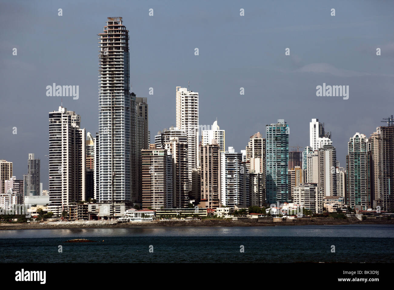View of Paitilla skyscrapers under construction , Panama City , Panama Stock Photo