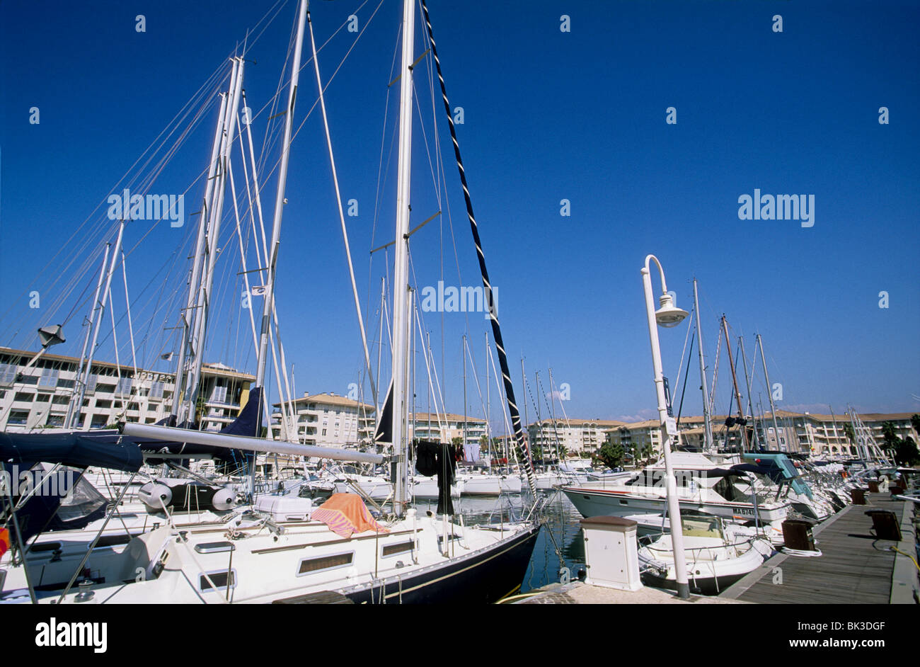 The modern and new marina of Frejus Stock Photo - Alamy