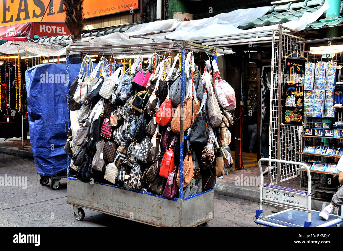 false Louis Vuitton handbags, chinatown, Kuala Lumpur, Malaysia Stock Photo  - Alamy