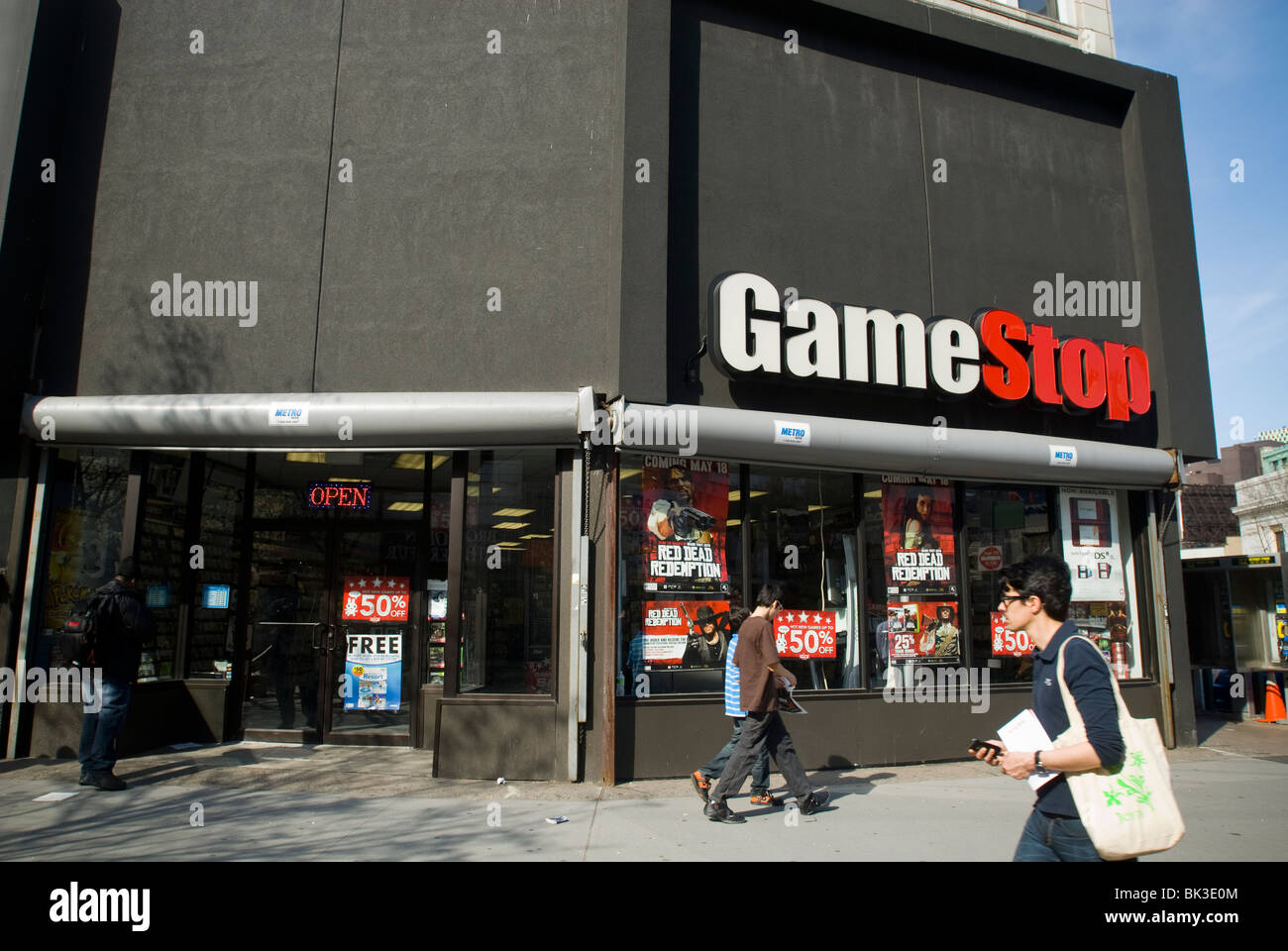 A Gamestop video game store in Brooklyn in New York is seen on Sunday, April 4, 2010. (© Richard B. Levine) Stock Photo